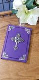 KJV Butterfly with Crystals Jeweled Bible-Purple Large Print