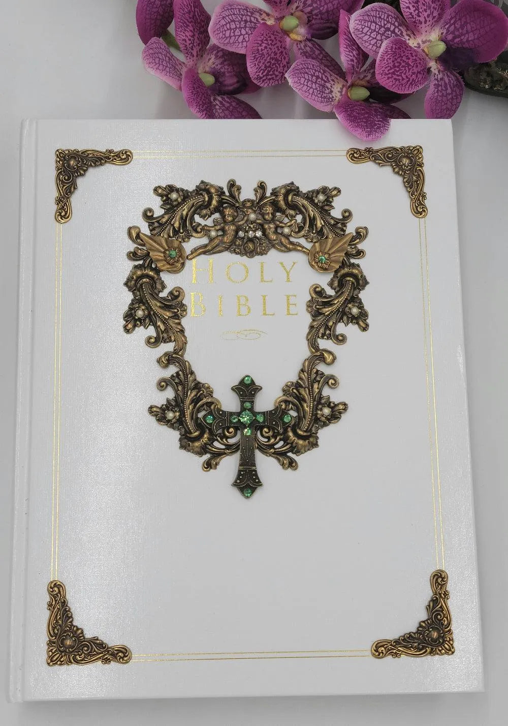 NIV Jeweled Heartfelt Family Keepsake Bible - DeMartineau
