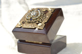 Purple Heart Wood Ring Box