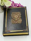 RSV Catholic Crystal and Red Jeweled Deluxe Family Heirloom Bible - Large Print Black Retired