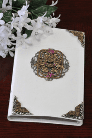 NIV Jeweled Fuchsia and Angels Bible RETIRED